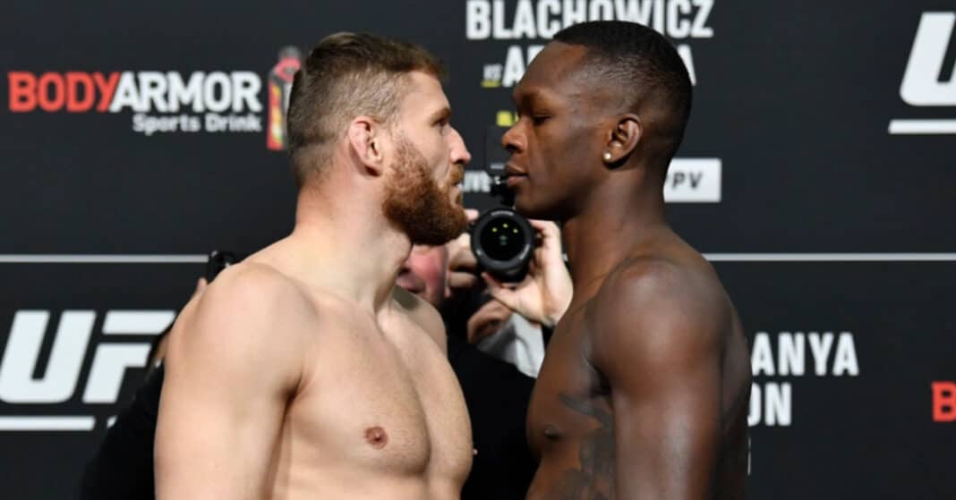 Israel Adesanya Predicts Jan Blachowicz To Win At Ufc Everyone