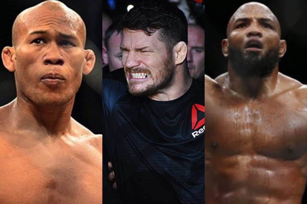 Jacare Souza Michael Bisping Yoel Romero