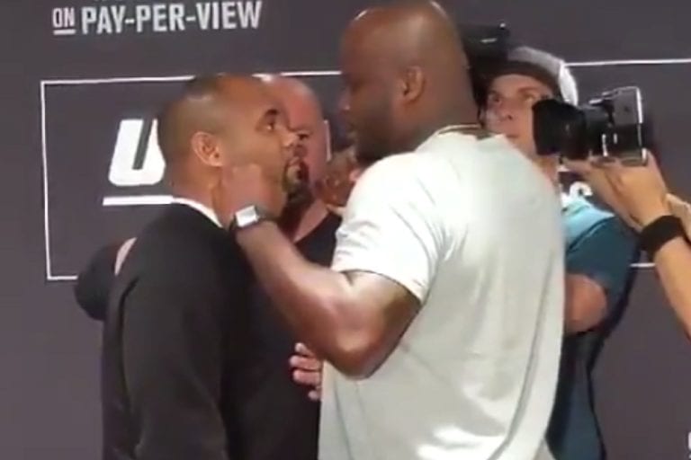 Video: Daniel Cormier & Derrick Lewis’ UFC 230 Staredown