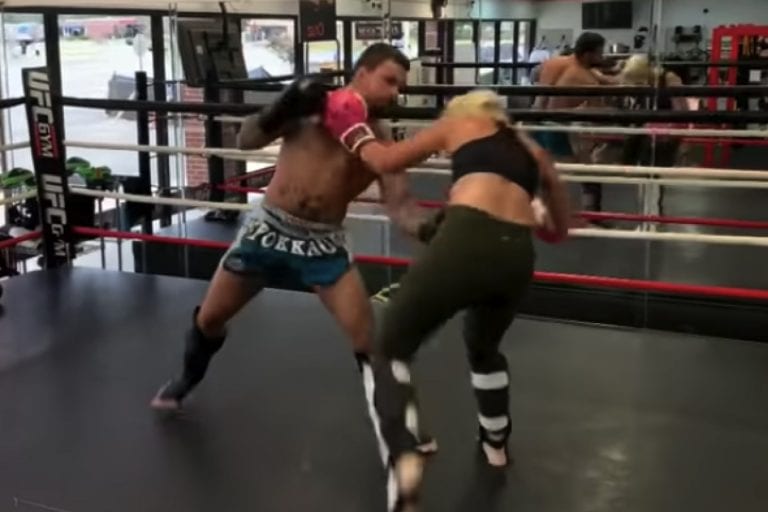 Video: Mike Perry Drops Girlfriend With Vicious Body Shot During Training