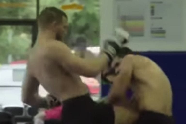 Video: Conor McGregor Spars At Rumored New Gym