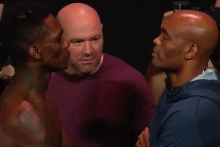 Video: Watch Anderson Silva & Israel Adesanya’s UFC 234 Staredown