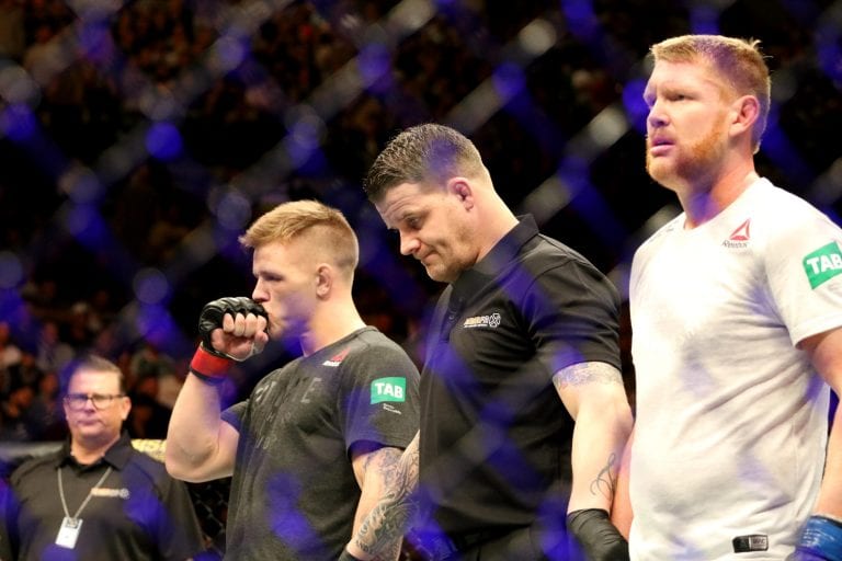 Referee Reacts To Controversial UFC 234 Stoppage