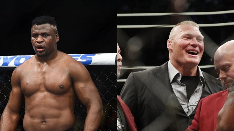 Francis Ngannou Takes Shot At Brock Lesnar