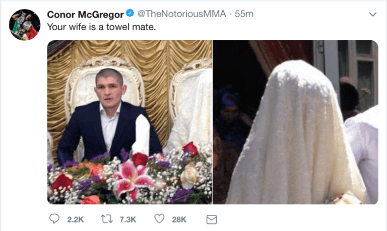 Conor McGregor Makes Ruthless Personal Insult At Khabib’s Mystery Wife