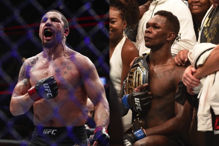 Robert Whittaker Says Israel Adesanya ‘Wants All The Attention’