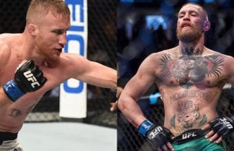 gaethje justin conor lowkickmma dm mcgregor sent shares ufc mma