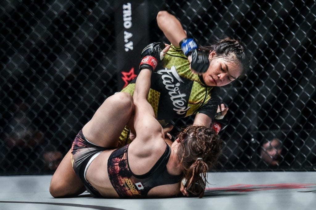 Denice Zamboanga defeats Mei Yamaguchi ONE KING OF THE JUNGLE DA 1257 1200x799 1