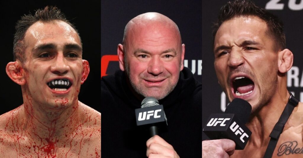 Tony Ferguson, Dana White, Michael Chandler