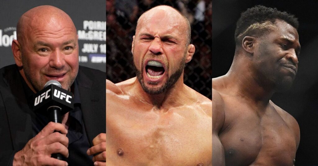 Dana White, Randy Couture, Francis Ngannou