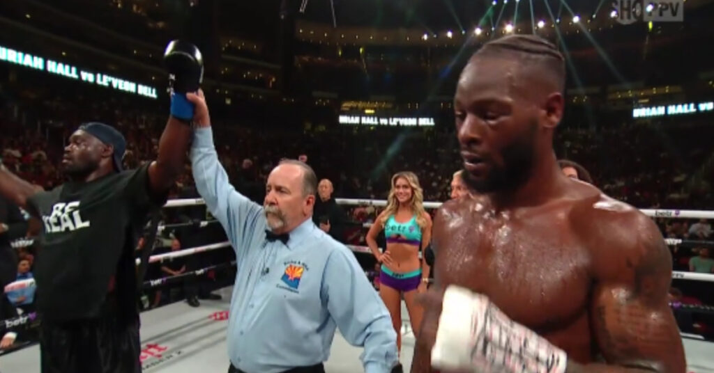 Uriah Hall Scores Unanimous Decision Over Le'Veon Bell In Pro Boxing ...