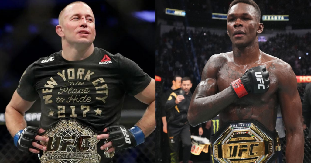 Georges St-Pierre shares wisdom with Israel Adesanya