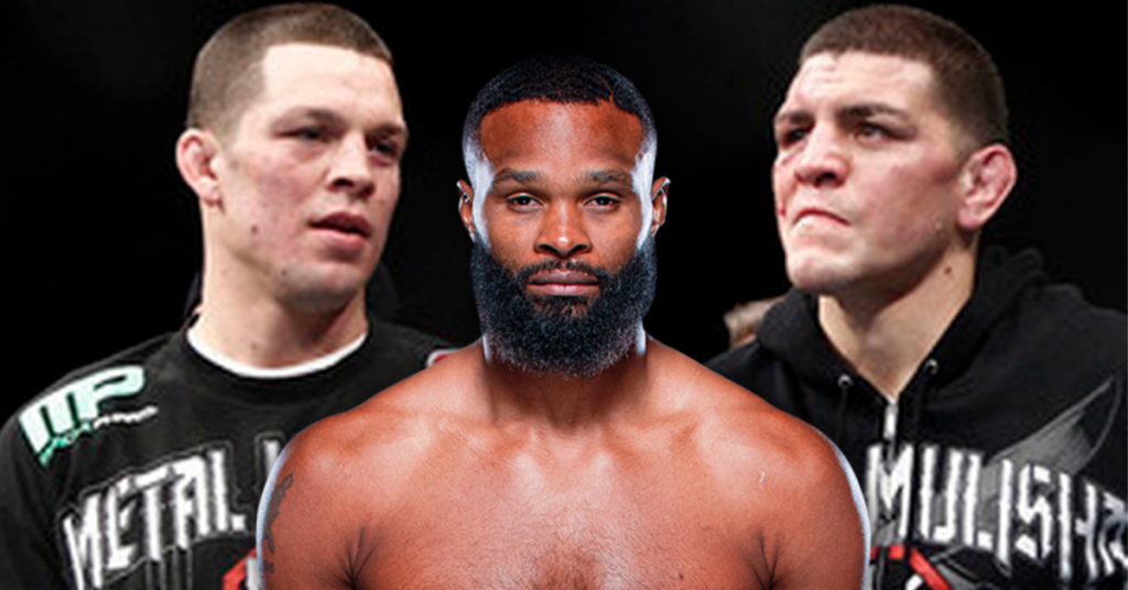 Nate Diaz Tyron Woodley Nick Diaz