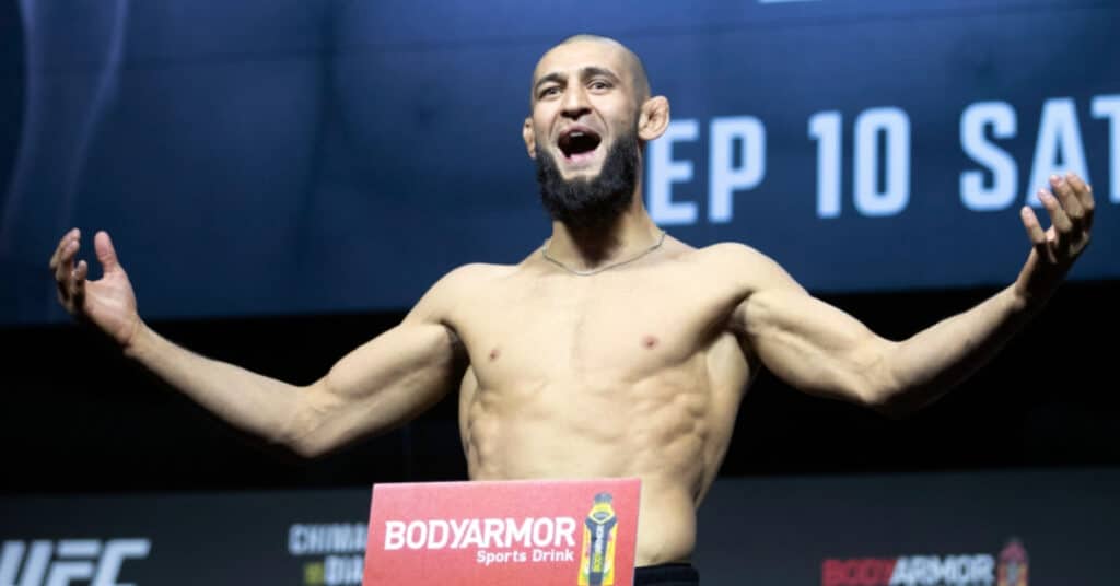 Khamzat Chimaev drops from top-3 welterweight rankings UFC hiatus