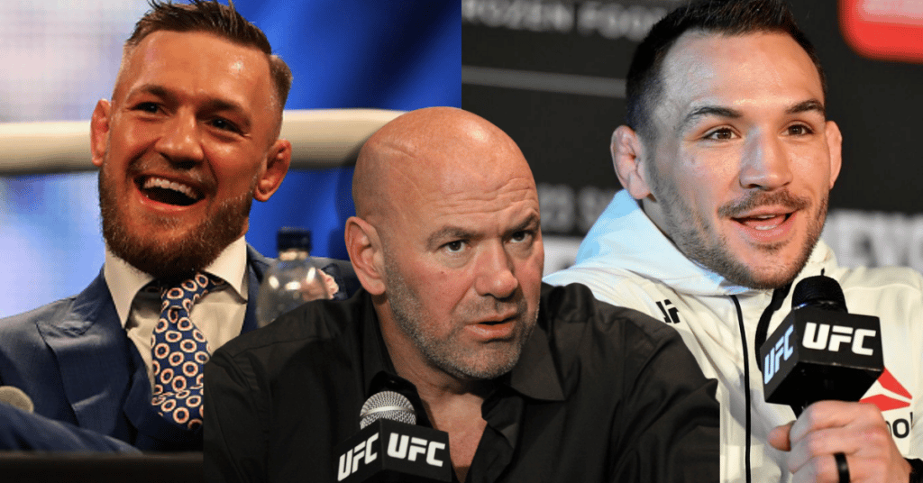 Conor McGregor Dana White Michael Chandler