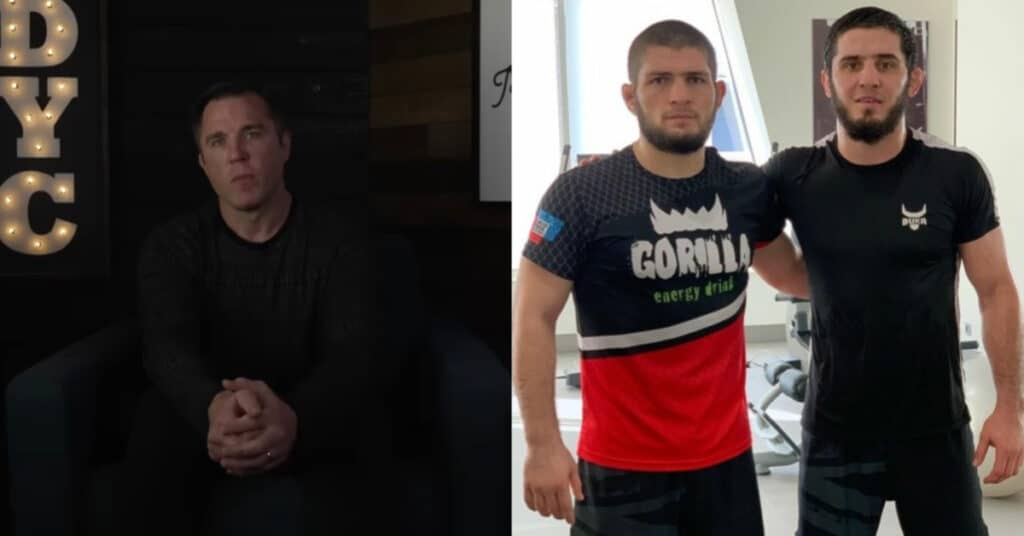 Chael Sonnen, Islam Makhachev, Khabib Nurmagomedov