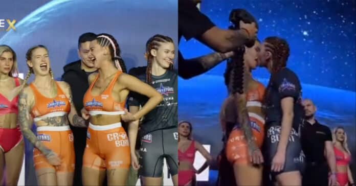 Video Onlyfans Stars Flash The Crowd At Two On Two Mma Fight