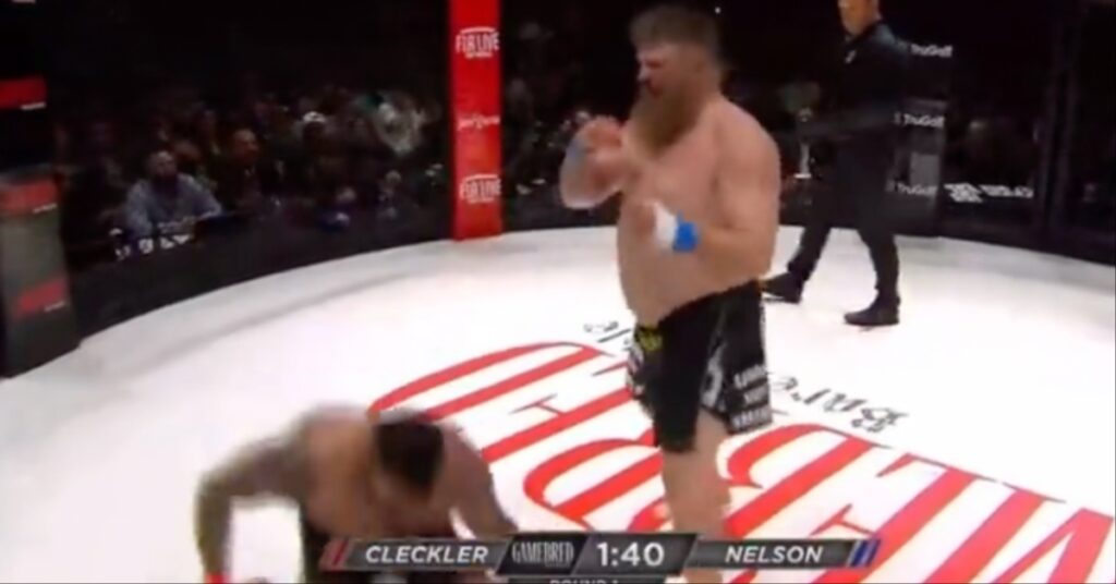 Roy Nelson stops Dillon Cleckler with first round KO Gamebred Bareknuckle MMA