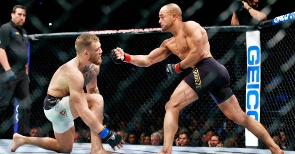 Eddie Alvarez blueprint on how to beat Conor McGregor wrestle him and slow him down UFC