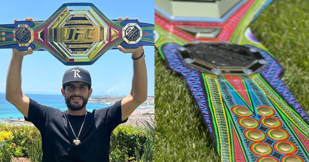 Yair Rodriguez custom belt Mexican themed Dana White confirms custom belt UFC 290