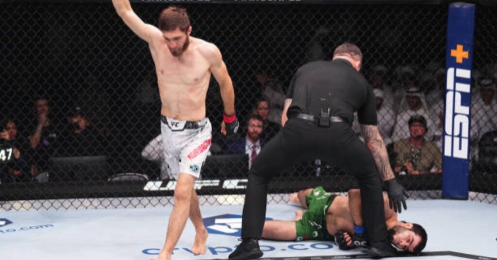 Said Nurmagomedov stops Muin Gafurov with stunning guillotine choke UFC 294 Highlights