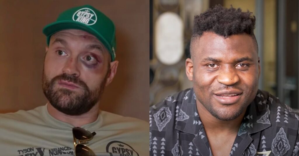 Tyson Fury sports massive black eye day after decision win over Francis Ngannou boxing match