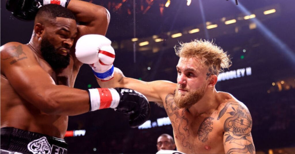 Jake Paul and Tyron Woodley