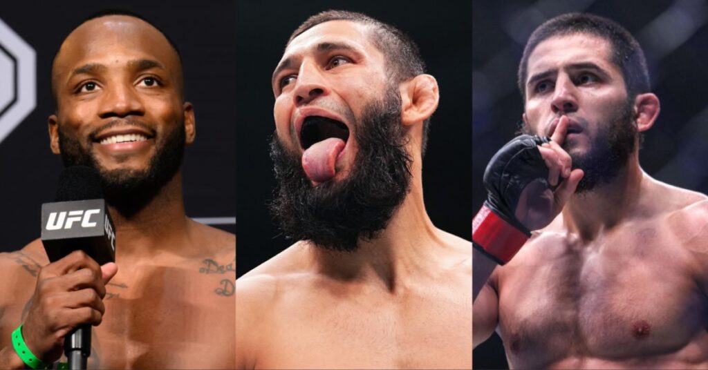 Leon Edwards, Khamzat Chimaev, and Islam Makhachev