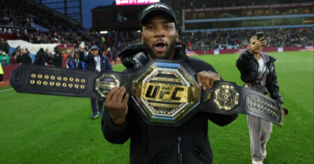 Leon Edwards receives heros welcome in Birmingham return parades title at Aston Villa UFC star