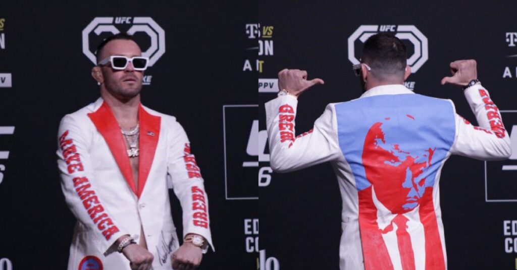 Colby Covington wears Donald Trump gifted suit ahead of UFC 296 he'll be putting that belt around my waist