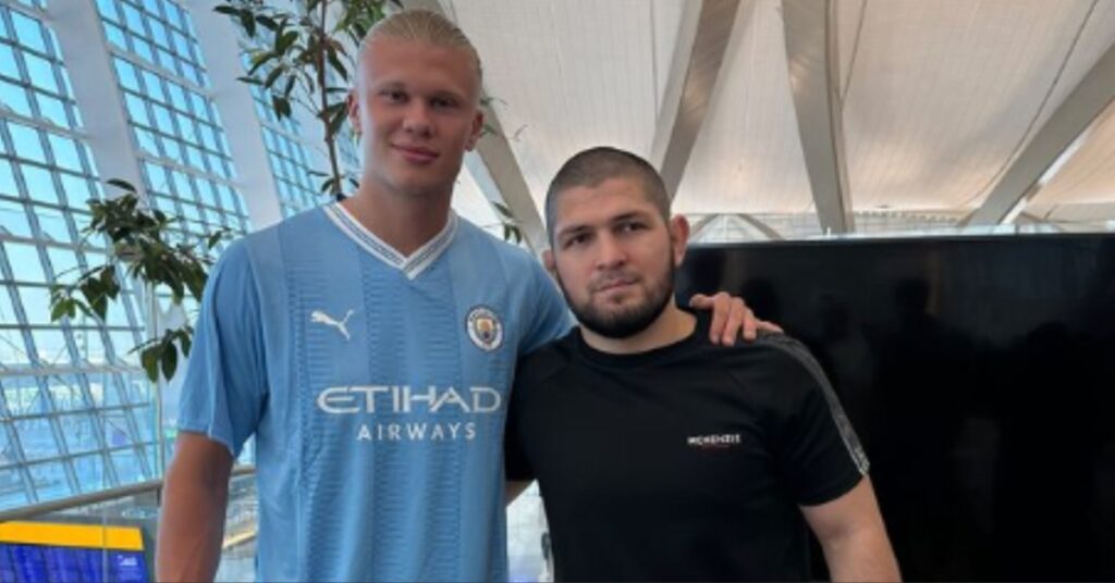 Khabib Nurmagomedov and Erling Haaland