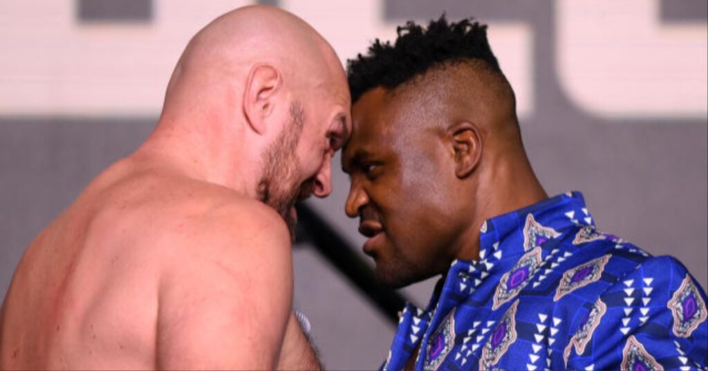 Tyson Fury claims Francis Ngannou should get on his knees thank him for boxing match