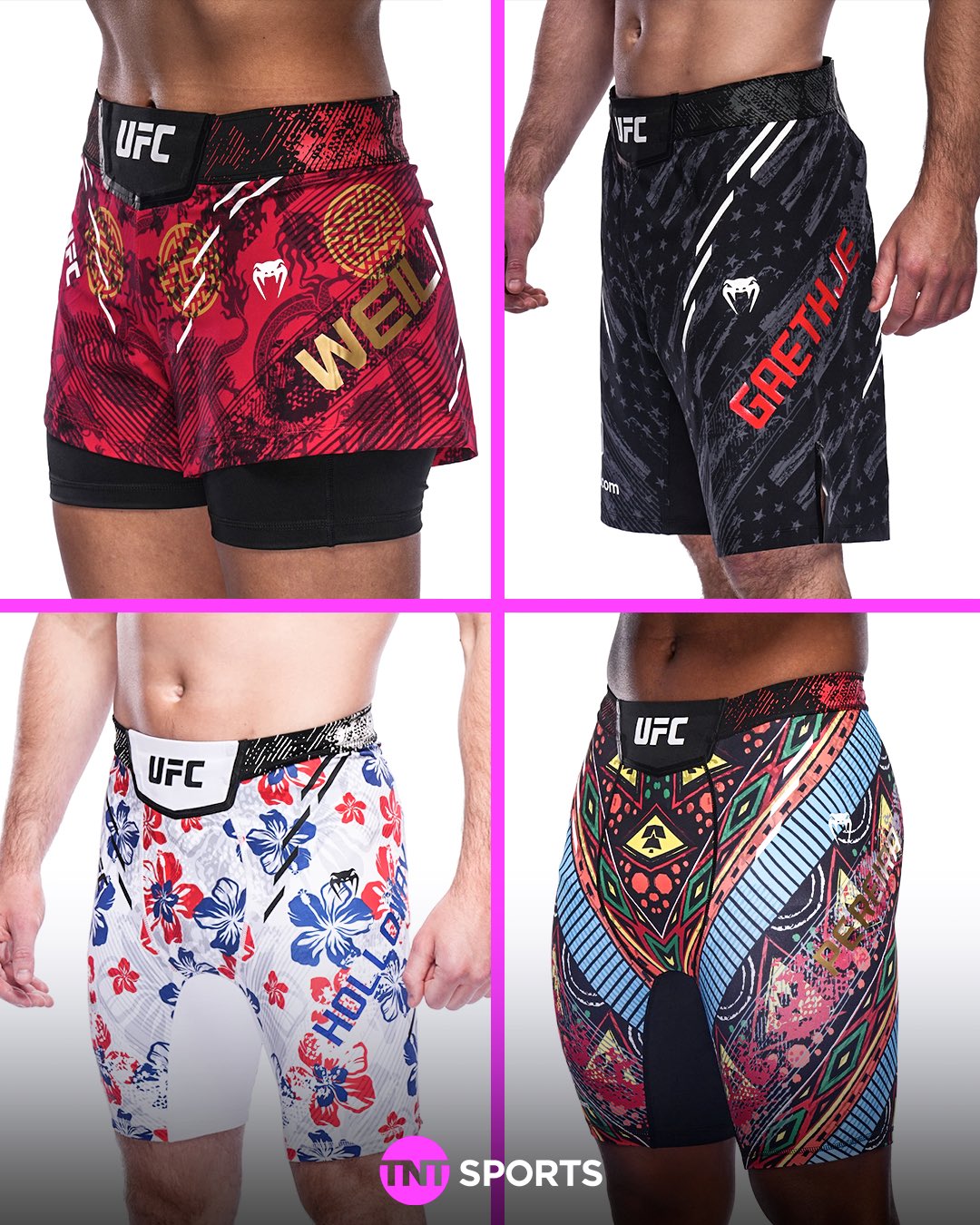 Custom UFC 300 fight shorts unveiled for Alex Pereira, Max Holloway ...