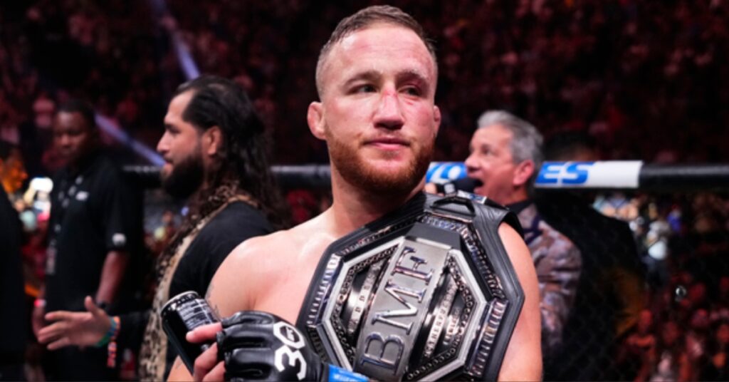 UFC 300's Justin Gaethje snaps back at 'Fat' Jorge Masivdal over BMF title dig: 'He is so irrelevant'