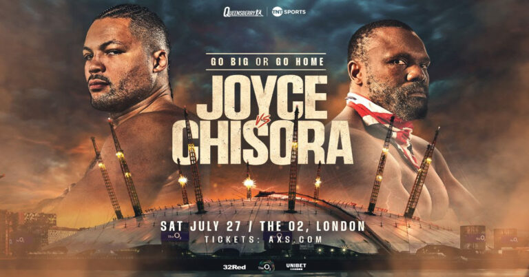 Joe Joyce vs Derek Chisora: Fight Card, Betting Odds, Start Time