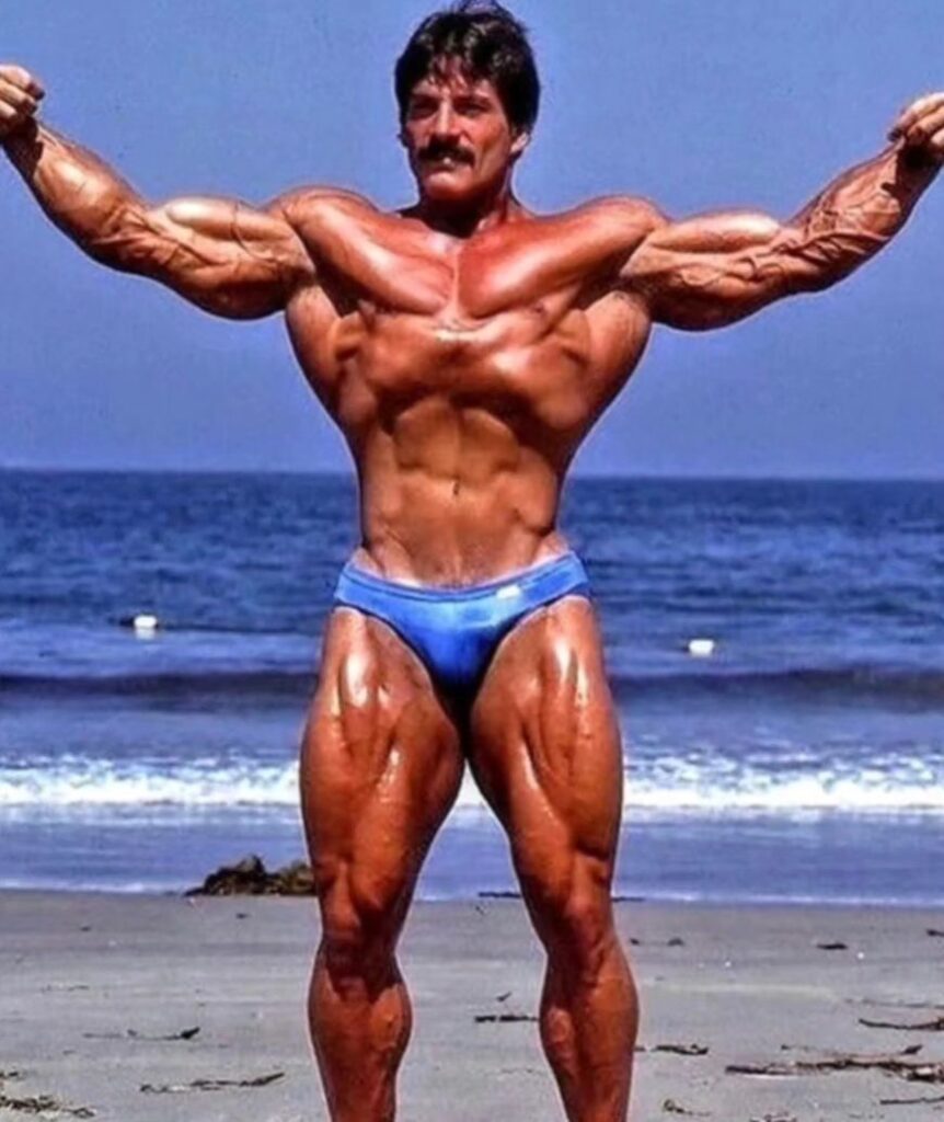 Mike Mentzer on Beach