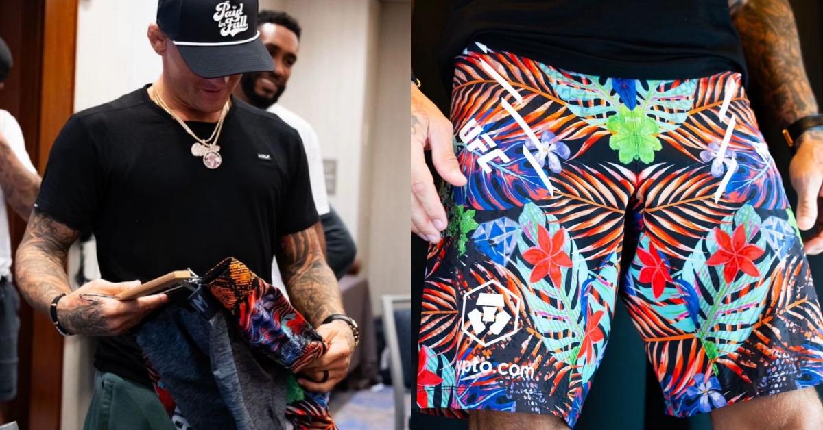 Dustin Poirier set to wear custom floral shorts for UFC 302 title fight with Islam Makhachev