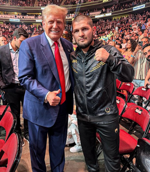 Khabib Nurmagomedov and Donald Trump