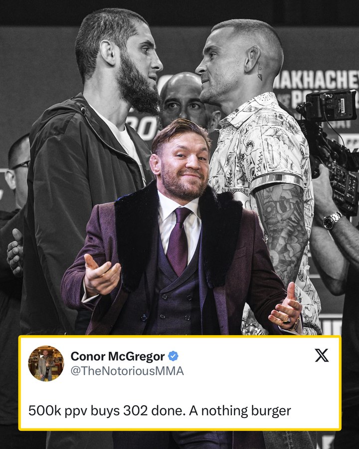 McGregor on Dustin Poirier vs. Makhachev buyrate