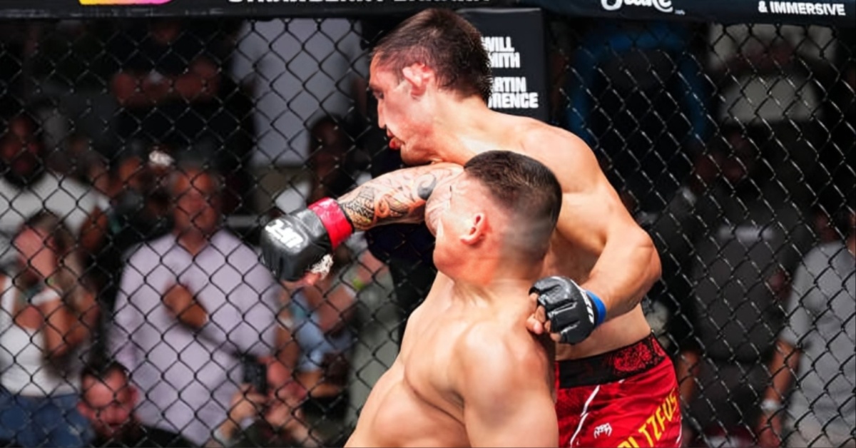 Brunno Ferreira lands nasty spinning back elbow KO win over Dustin Stoltzfus after wild exchange – UFC Louisville Highlights