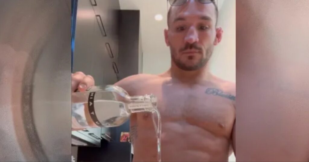 Video - Michael Chandler pours himself a tequila following Conor McGregor fight cancelation: 'Welp...'