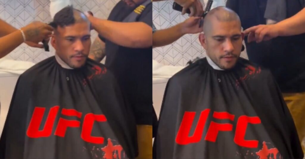 Video - Alex Pereira shaves his head as he prepares to go to war with Jiri Prochazka at UFC 303