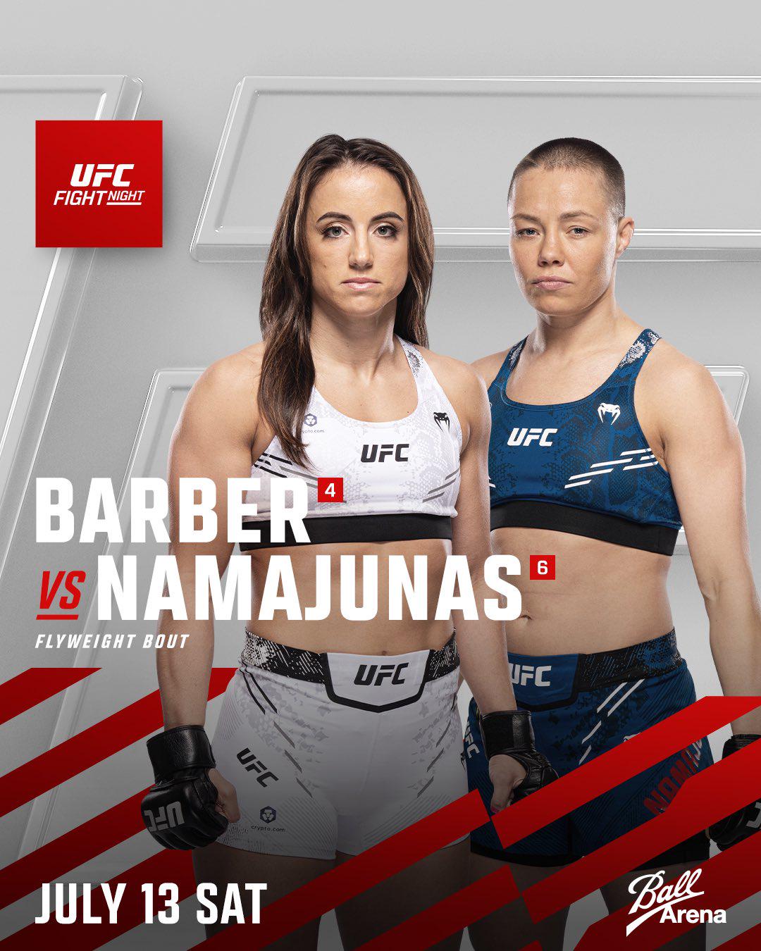 Rose Namajunas vs. Maycee Barber