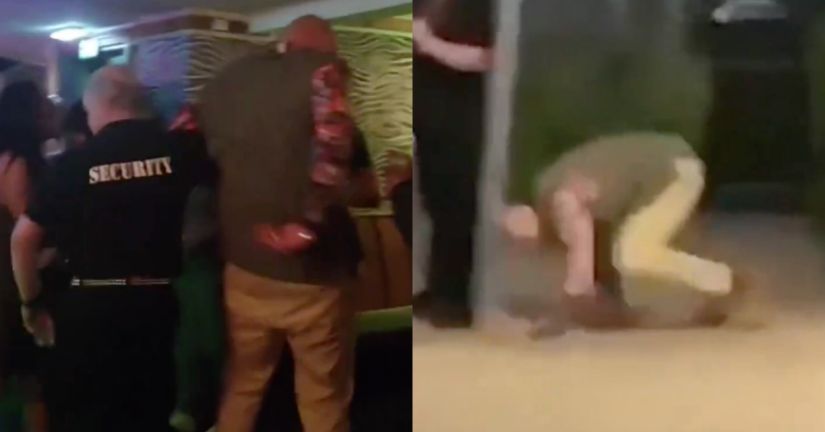 Video – Boxing star Tyson Fury escorted from pub by security, hits head on pavement in shocking footage