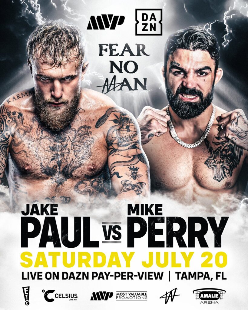 Jake Paul vs Mike Perry poster