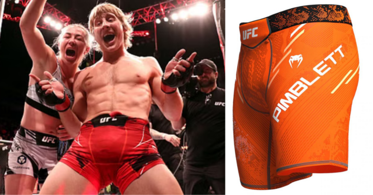 UFC 304 Paddy Pimblett Orange Shorts
