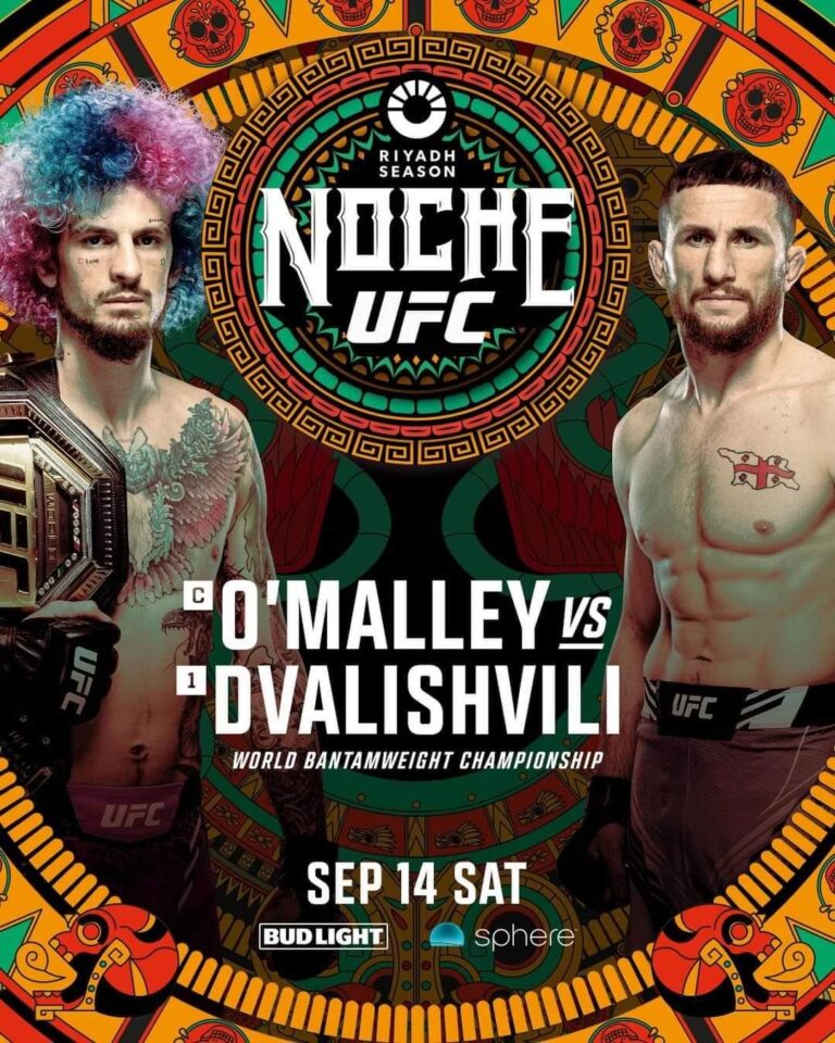 Noche UFC 306: Sean O'Malley Vs Merab Dvalishvili - Fight Card, Betting ...