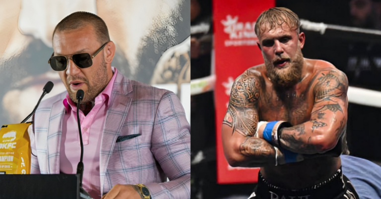 Conor McGregor accuses Jake Paul of steroid use after win over Mike Perry: ‘He’s juiced out of his head’