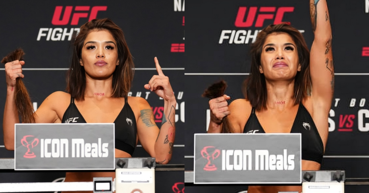 Video – Tracy Cortez cuts off hair to make 126lbs weight for UFC Denver fight with Rose Namajunas