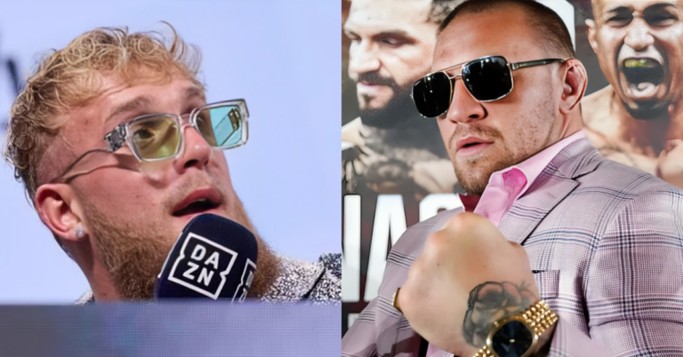 Jake Paul reacts after Conor McGregor brands him little dweeb start winning fights